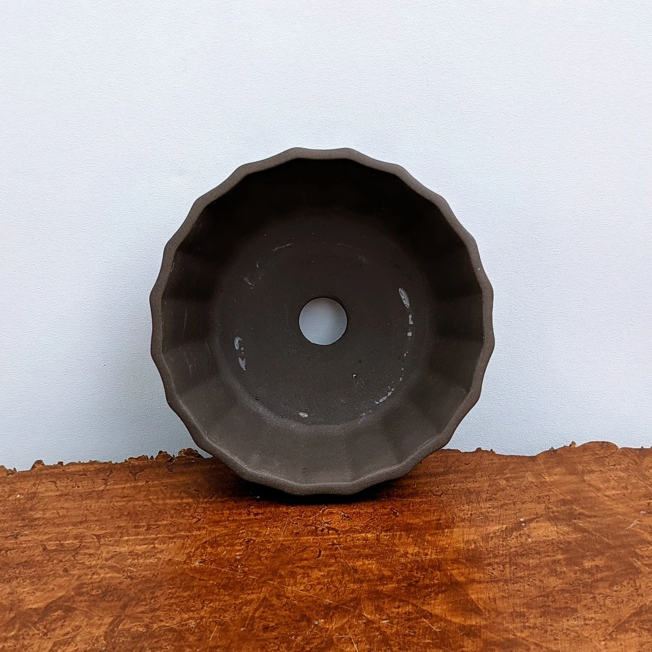 Brown (round) Unglazed Bonsai Pot (No. 04-26) 6 Brown (round) Unglazed Bonsai Pot (No. 04-26) - Image 6