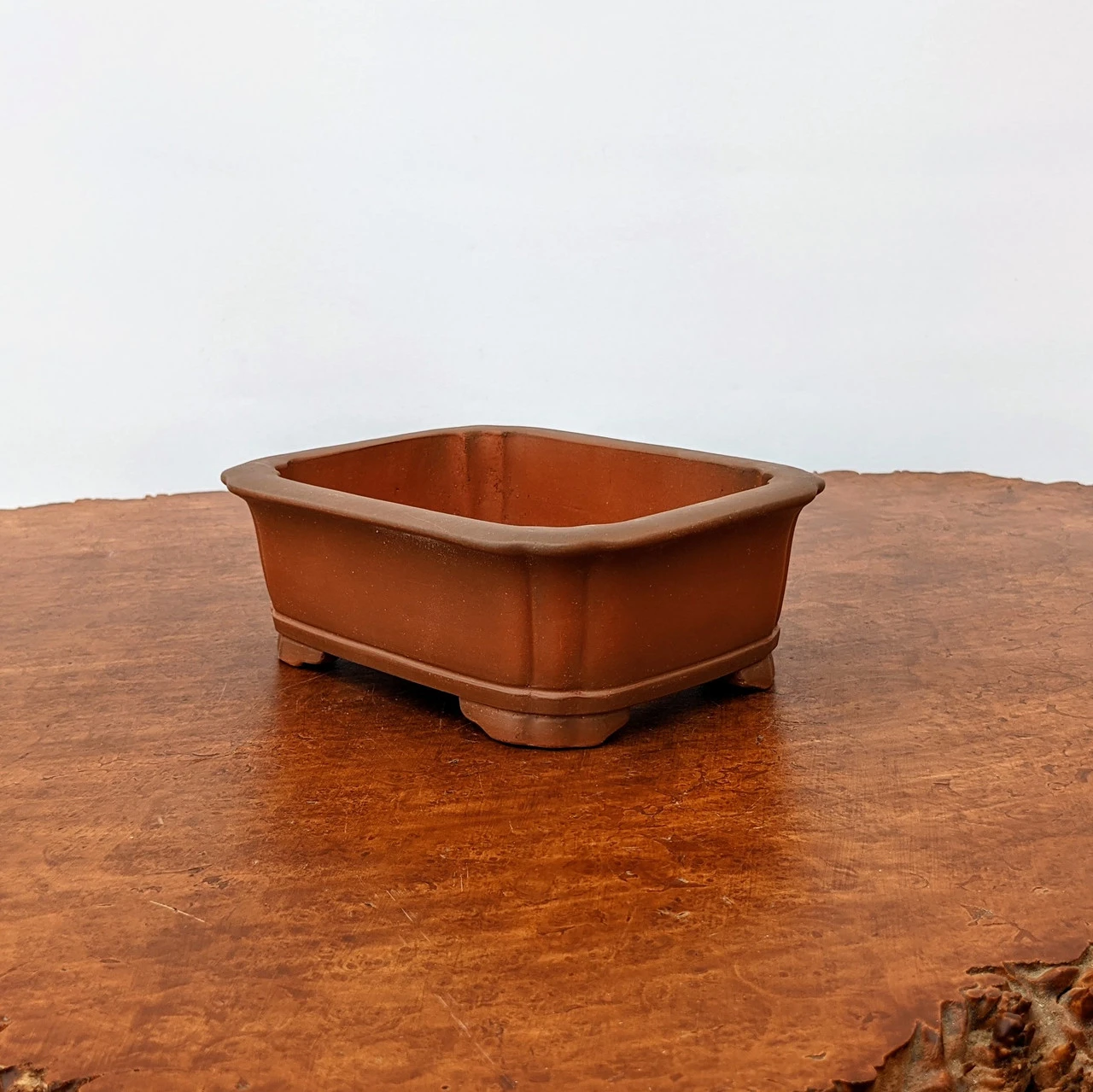 7" Unglazed Yixing Bonsai Pot (No. 1870) 3 7" Unglazed Yixing Bonsai Pot (No. 1870) - Image 3