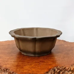 12" Unglazed Round Yixing Bonsai Pot (No. 1876)