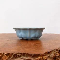 6" Light Blue Glazed Yixing Bonsai Pot (No. 1878a)