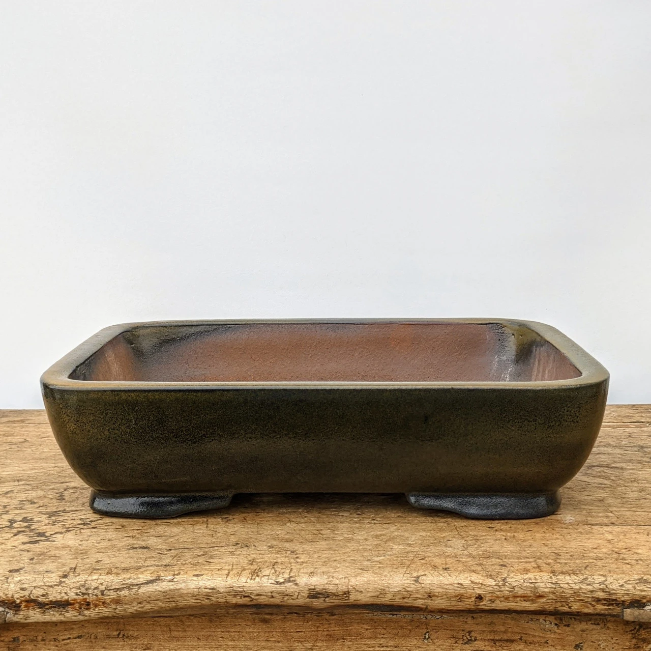 15" Glazed Yixing Bonsai Pot (No. 1860f) 2 15" Glazed Yixing Bonsai Pot (No. 1860f) - Image 2