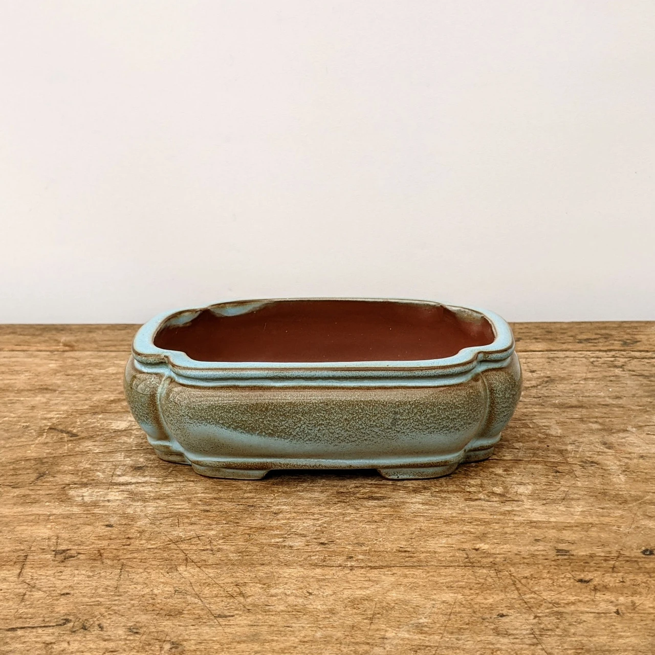 6" Glazed Yixing Bonsai Pot (No. 1942) 2 6" Glazed Yixing Bonsai Pot (No. 1942) - Image 2
