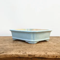 8" Light Blue Glazed Yixing Bonsai Pot (No. 1436f)