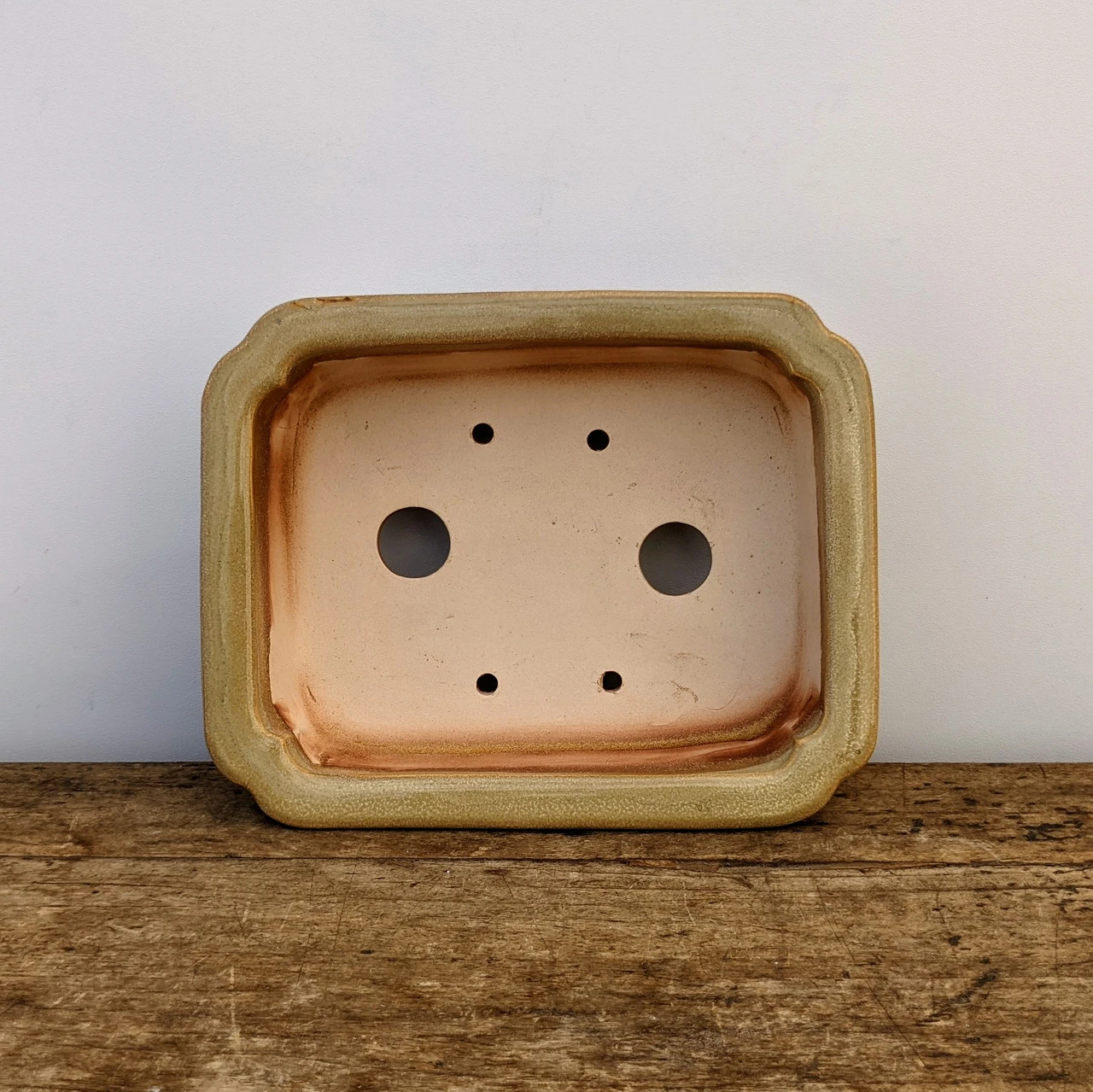 8" Cream Glazed Yixing Bonsai Pot (No. 1436) 5 8" Cream Glazed Yixing Bonsai Pot (No. 1436) - Image 5