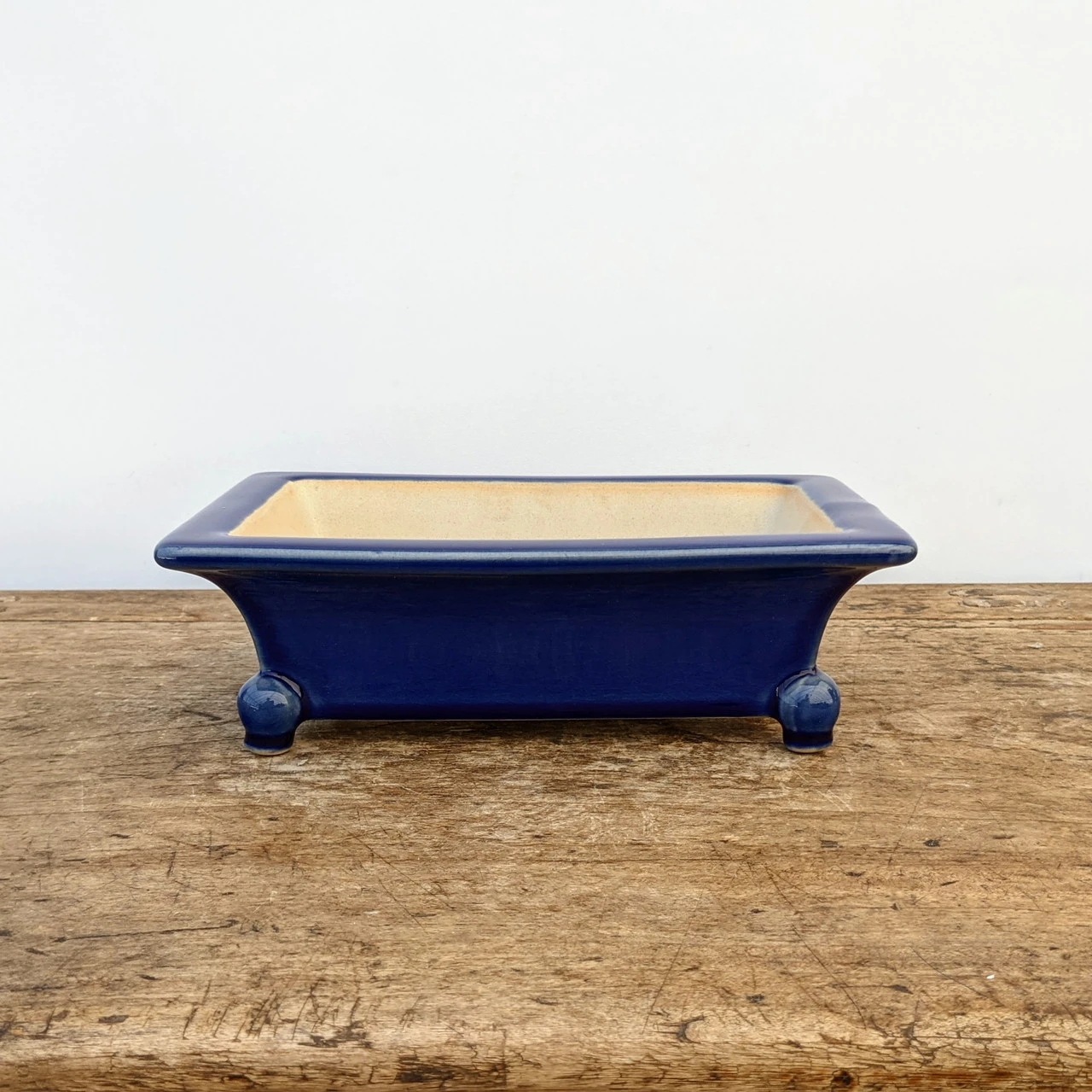 9" Blue Glazed Yixing Bonsai Pot (No. 1972) 4 9" Blue Glazed Yixing Bonsai Pot (No. 1972) - Image 4