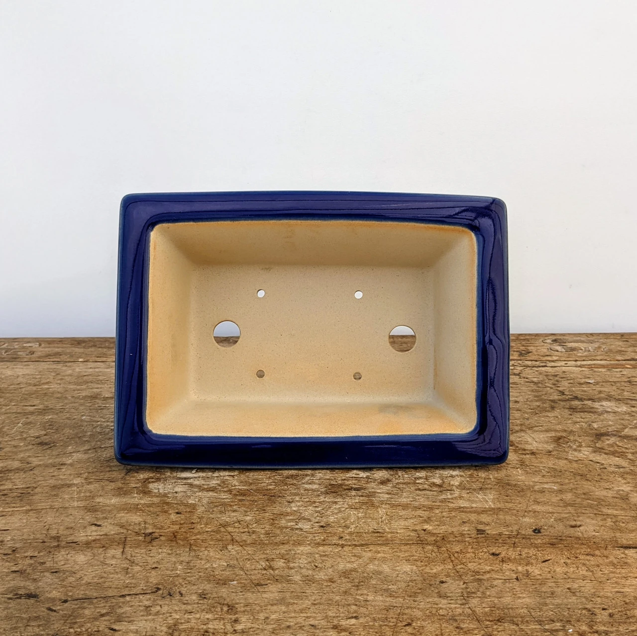 9" Blue Glazed Yixing Bonsai Pot (No. 1972) 6 9" Blue Glazed Yixing Bonsai Pot (No. 1972) - Image 6