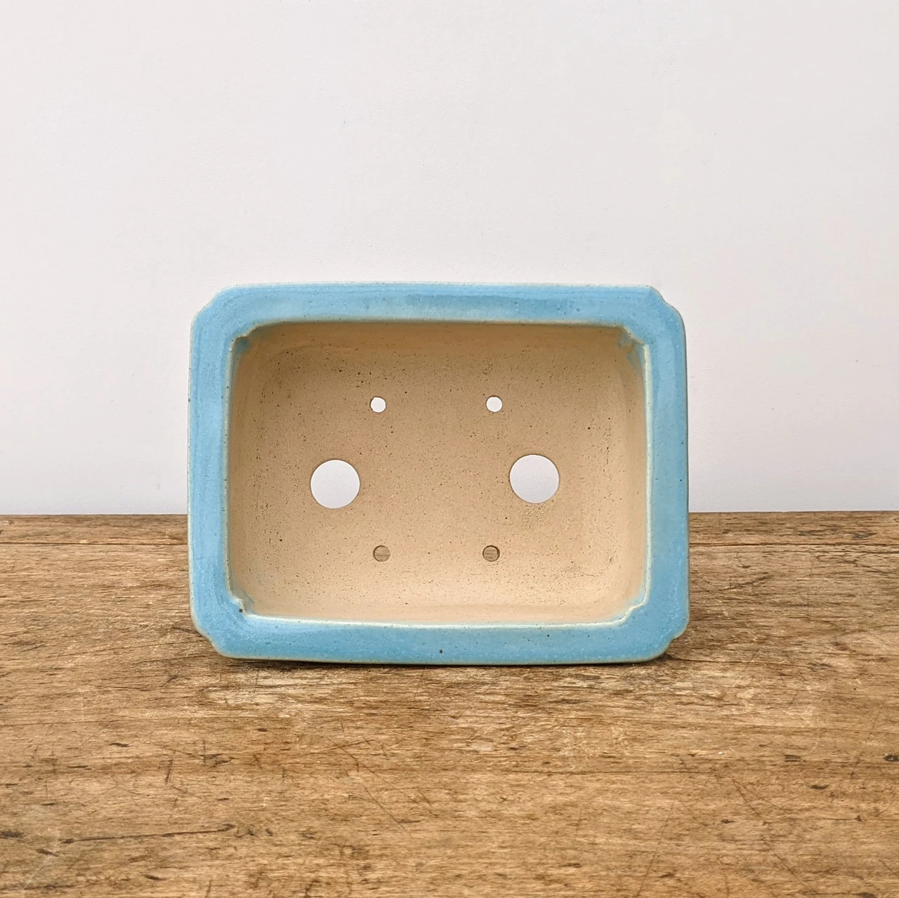 7" Blue Glazed Yixing Bonsai Pot (No. 1974) 5 7" Blue Glazed Yixing Bonsai Pot (No. 1974) - Image 5