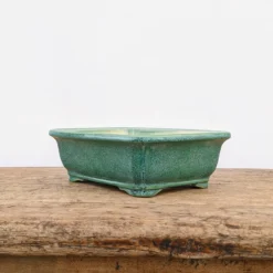 6" Green Glazed Yixing Bonsai Pot (No. 1721)