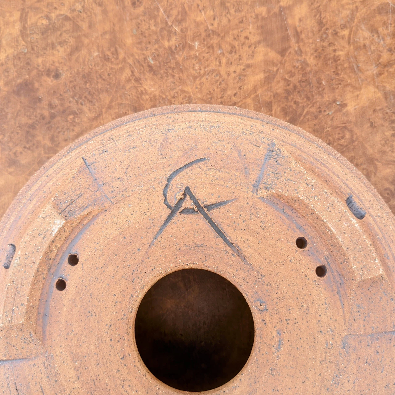 6" Handmade Pot By Paul Olson (No. 350) 6 6" Handmade Pot By Paul Olson (No. 350) - Image 6