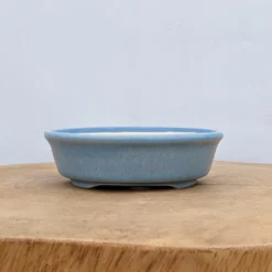 4" Light Blue Glazed Yixing Bonsai Pot (No. 2006)