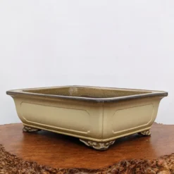 17-Inch Cream Glazed Yixing Bonsai Pot (No. 2368b) -Home Decor Items Store PXL 20221018 183250180.NIGHT2 85747.1669833876