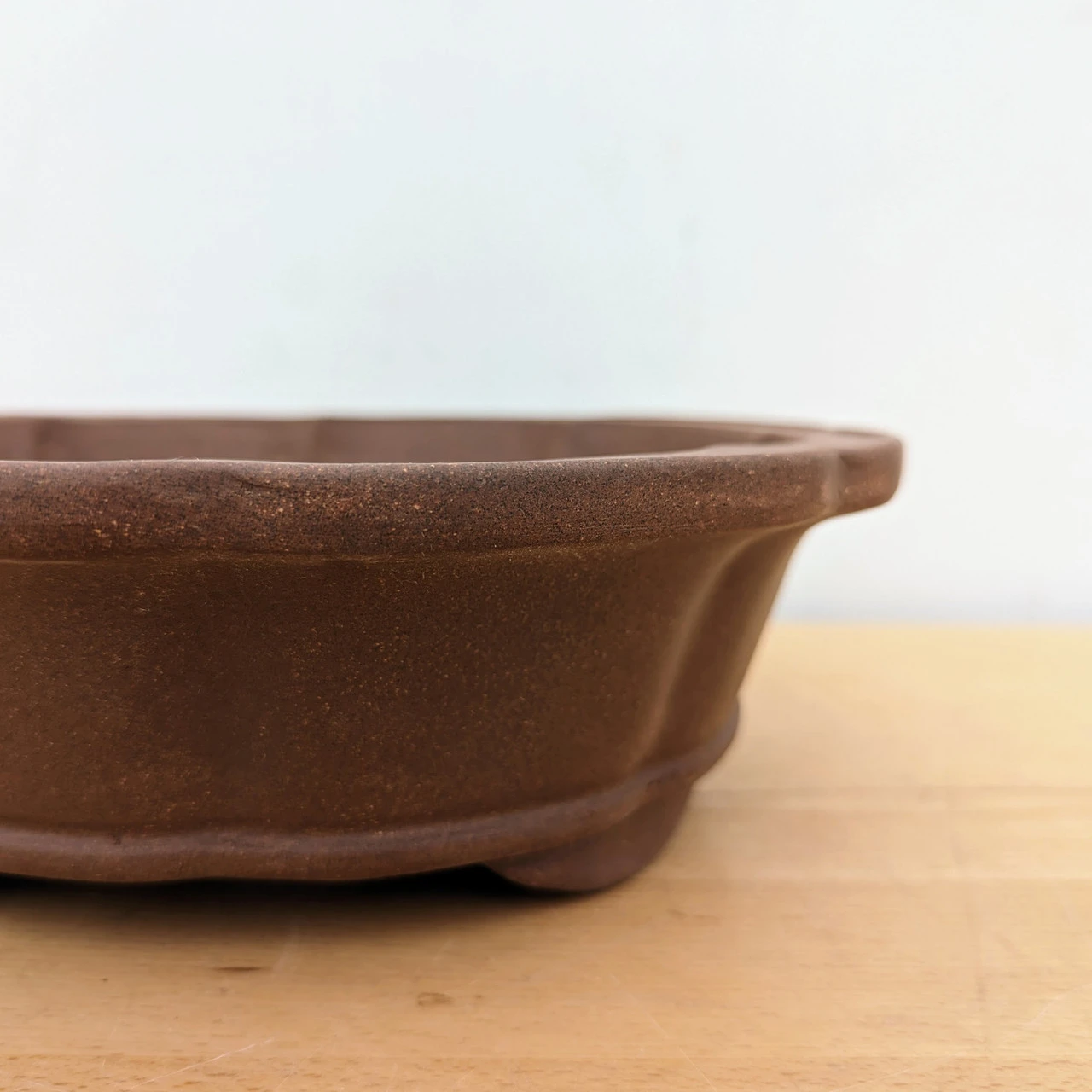 10-Inch Unglazed Yixing Bonsai Pot (No. 2483) 2 10-Inch Unglazed Yixing Bonsai Pot (No. 2483) - Image 2