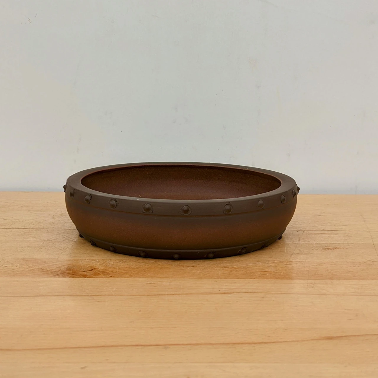 10-Inch Unglazed Yixing Bonsai Pot (No. 2444) 4 10-Inch Unglazed Yixing Bonsai Pot (No. 2444) - Image 4