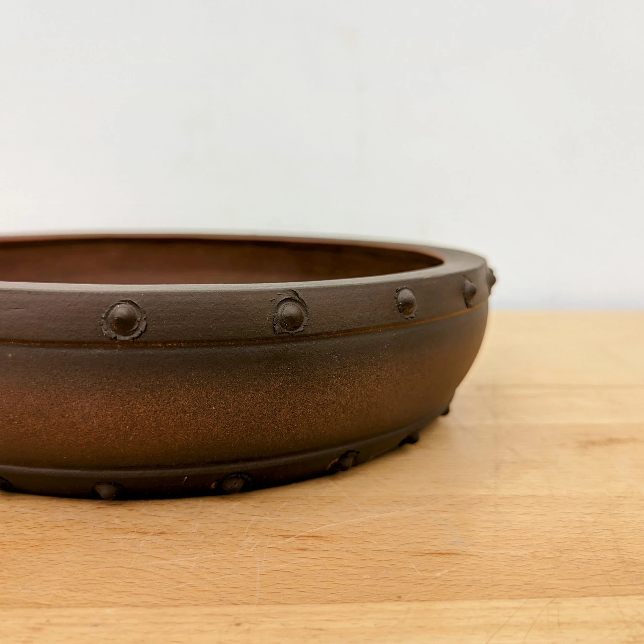 10-Inch Unglazed Yixing Bonsai Pot (No. 2444) 2 10-Inch Unglazed Yixing Bonsai Pot (No. 2444) - Image 2