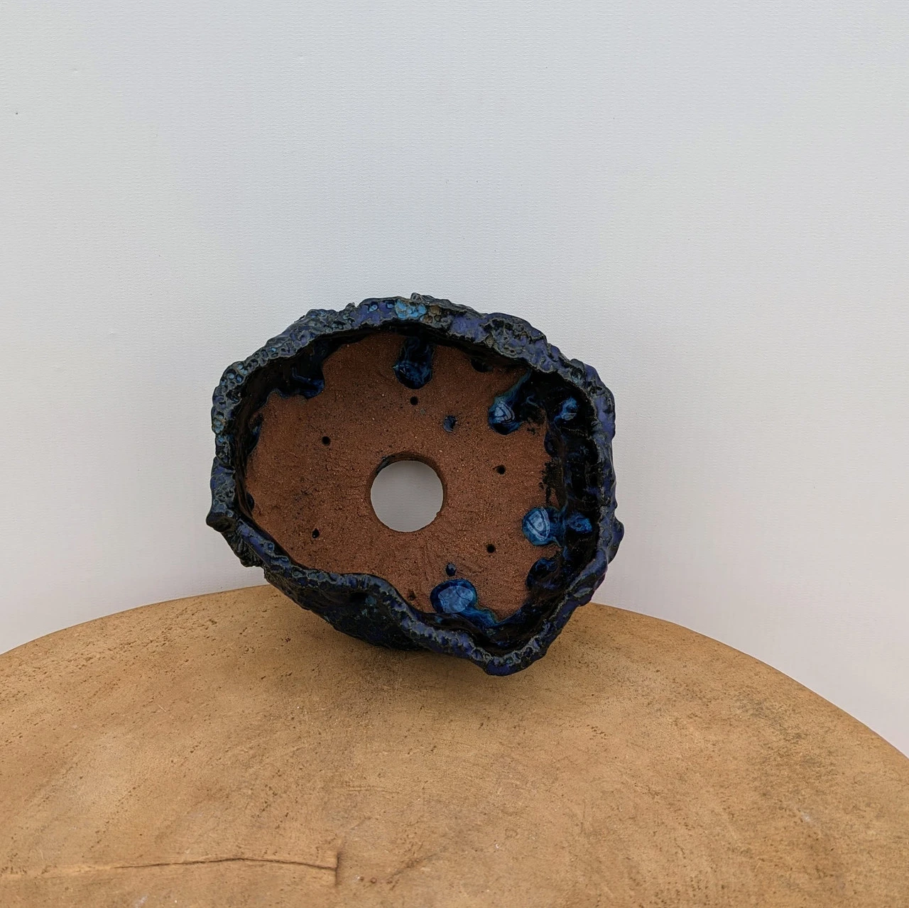 6" Handmade Planter By Moe Lewis-Wolf (No. 36) 3 6" Handmade Planter By Moe Lewis-Wolf (No. 36) - Image 3