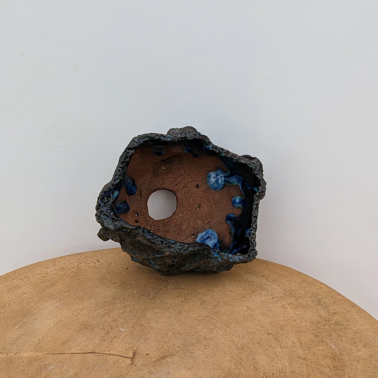 6" Handmade Planter By Moe Lewis-Wolf (No. 37) 3 6" Handmade Planter By Moe Lewis-Wolf (No. 37) - Image 3