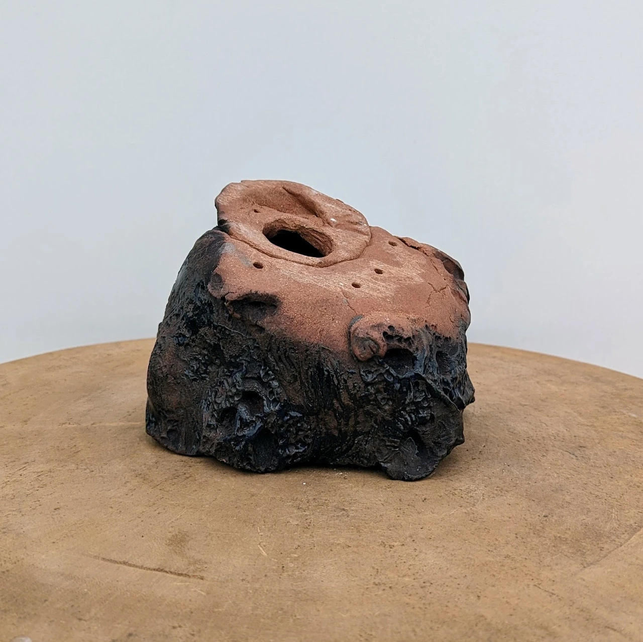 6" Handmade Planter By Moe Lewis-Wolf (No. 37) 5 6" Handmade Planter By Moe Lewis-Wolf (No. 37) - Image 5