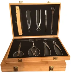Tinyroots Ultimate Package - Stainless Steel Tool Kit. Contains 11 Of The Finest Stainless Steel Bonsai Tools In The World - All Packaged In A Luxurious, Custom Made Bamboo Box. -Home Decor Items Store trk 07 2 68088.1633718503